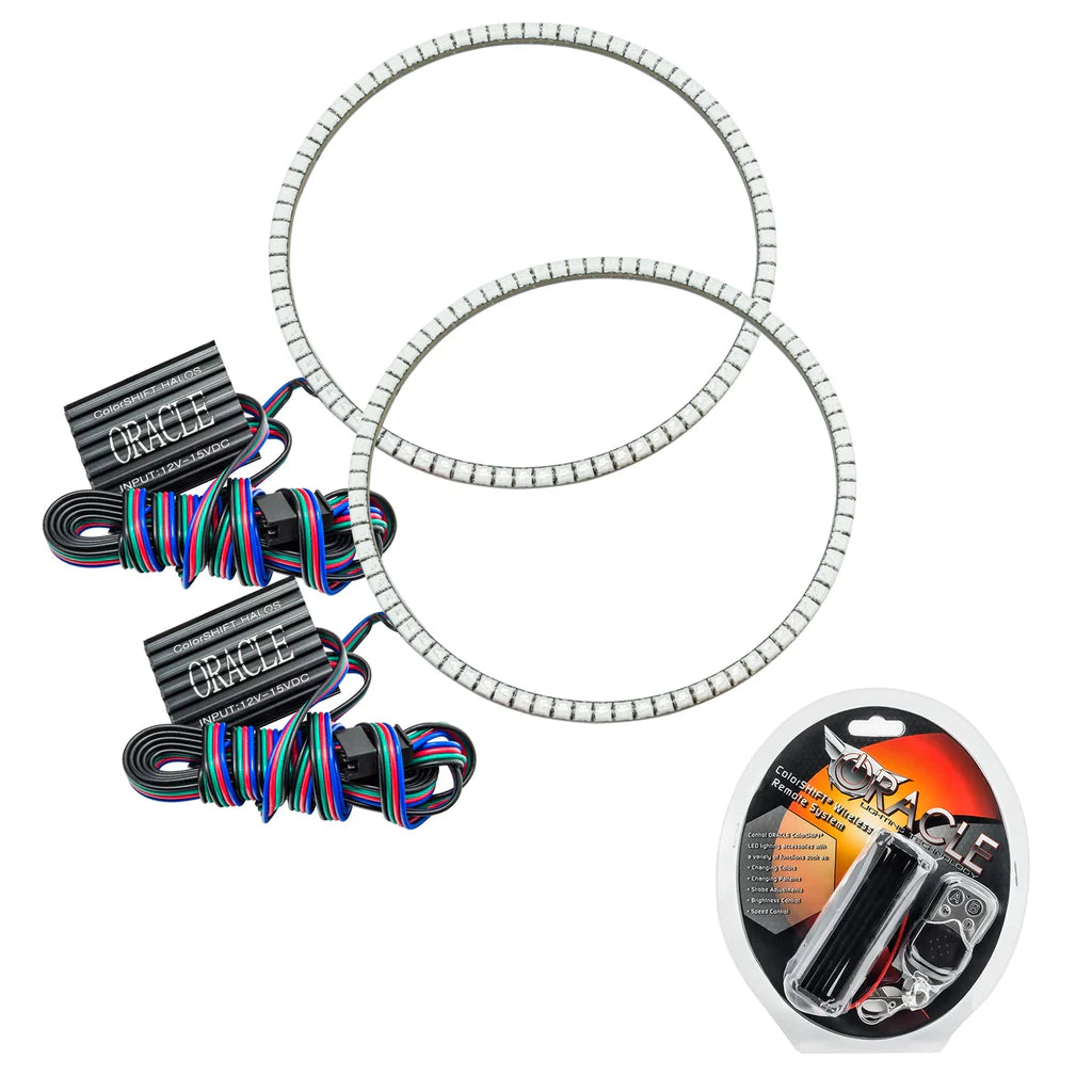 2018-2024 JEEP WRANGLER JL ORACLE LED HEADLIGHT SURFACE MOUNT HALO KIT