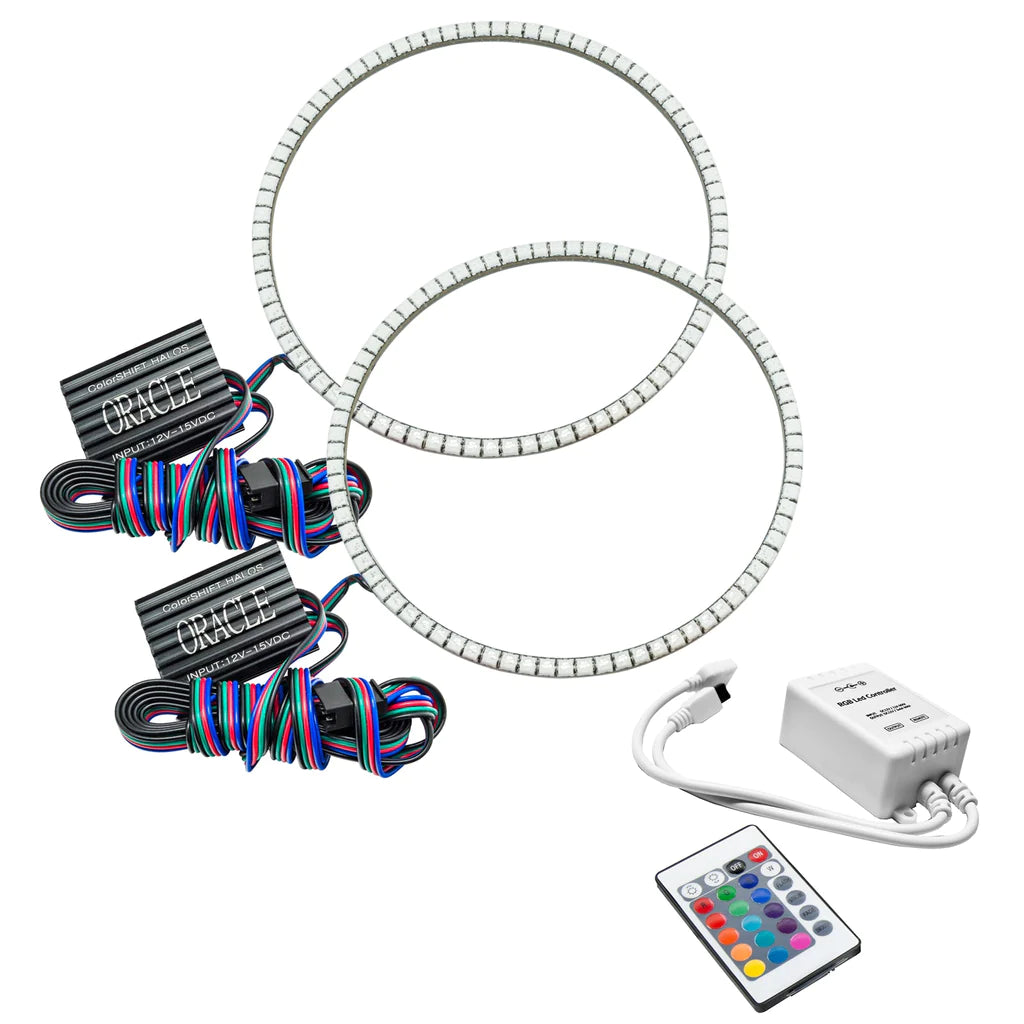 2018-2024 JEEP WRANGLER JL ORACLE LED HEADLIGHT SURFACE MOUNT HALO KIT