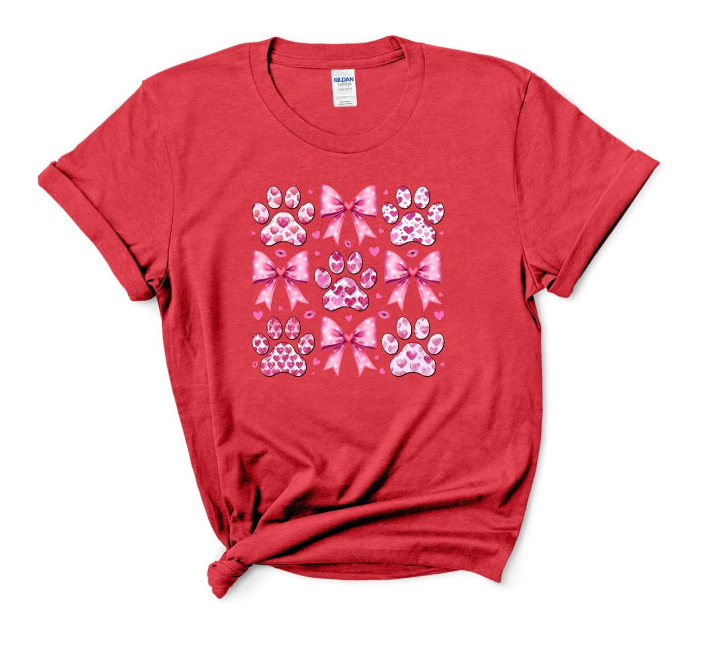 Valentines Paw Print T-shirt/Sweatshirt