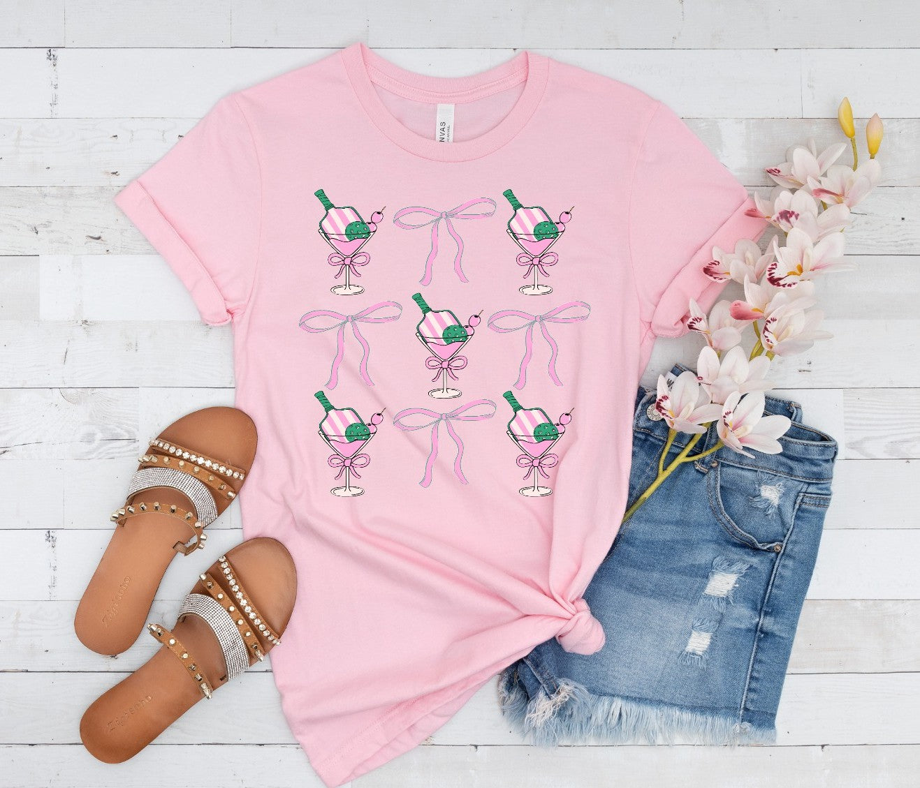 Pickleball Martini T-shirt/Sweatshirt