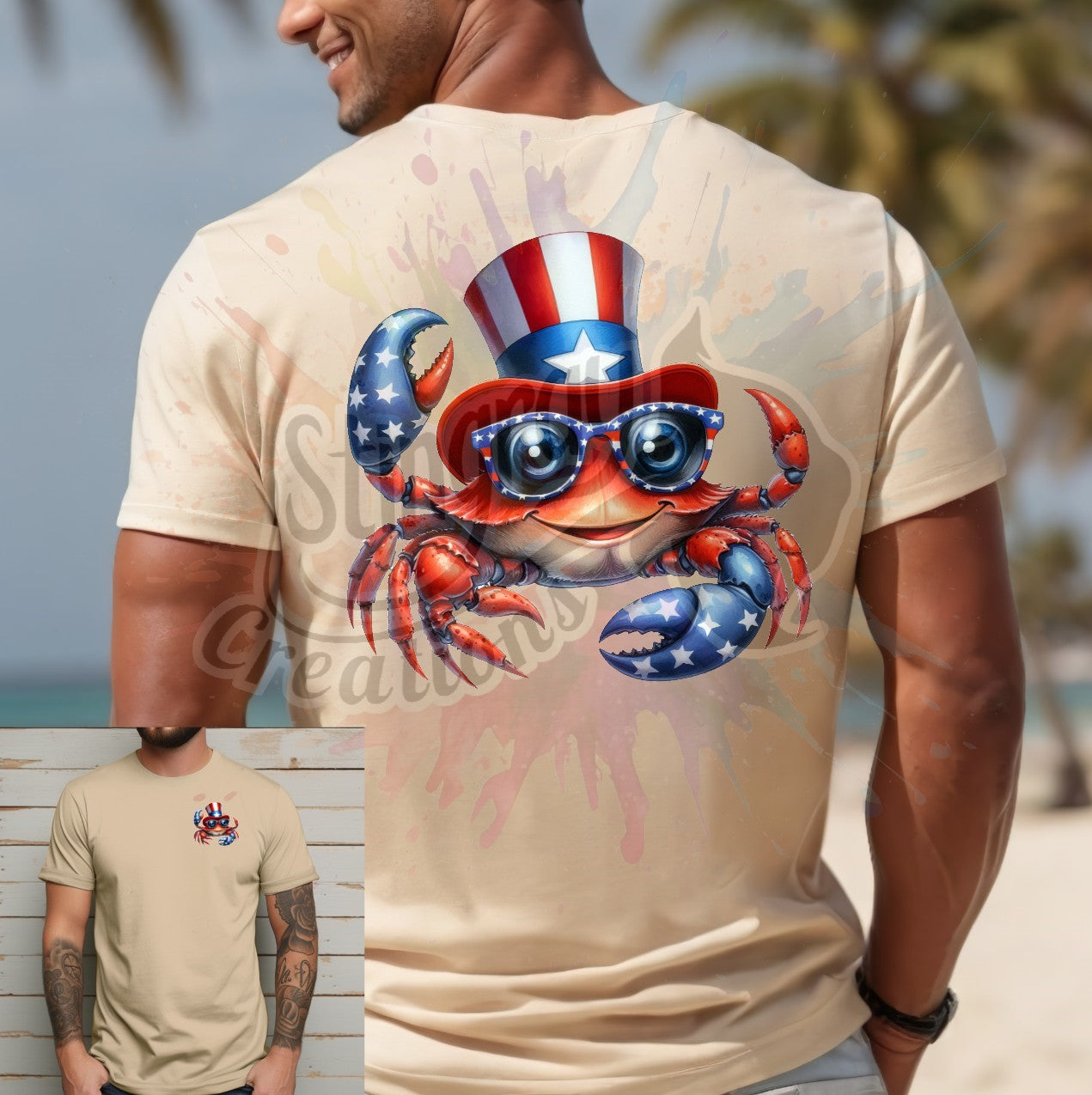 Patriotic Crab T-shirt/Sweatshirt