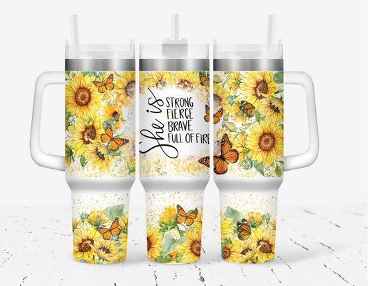 She is Strong Tumbler 40oz