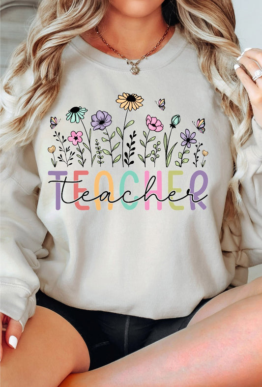 Wildflower Teacher T-shirt/Sweatshirt