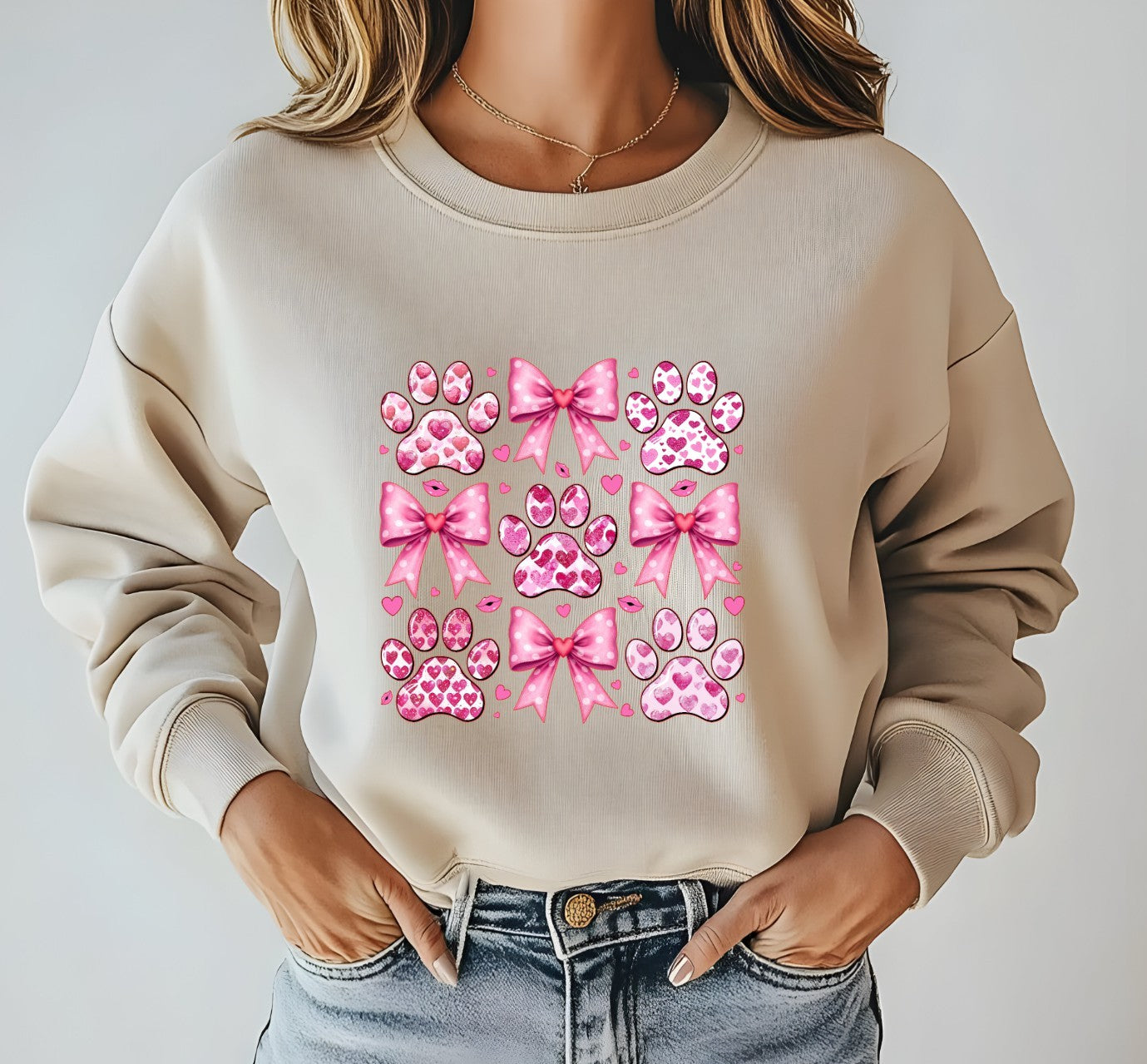 Valentines Paw Print T-shirt/Sweatshirt