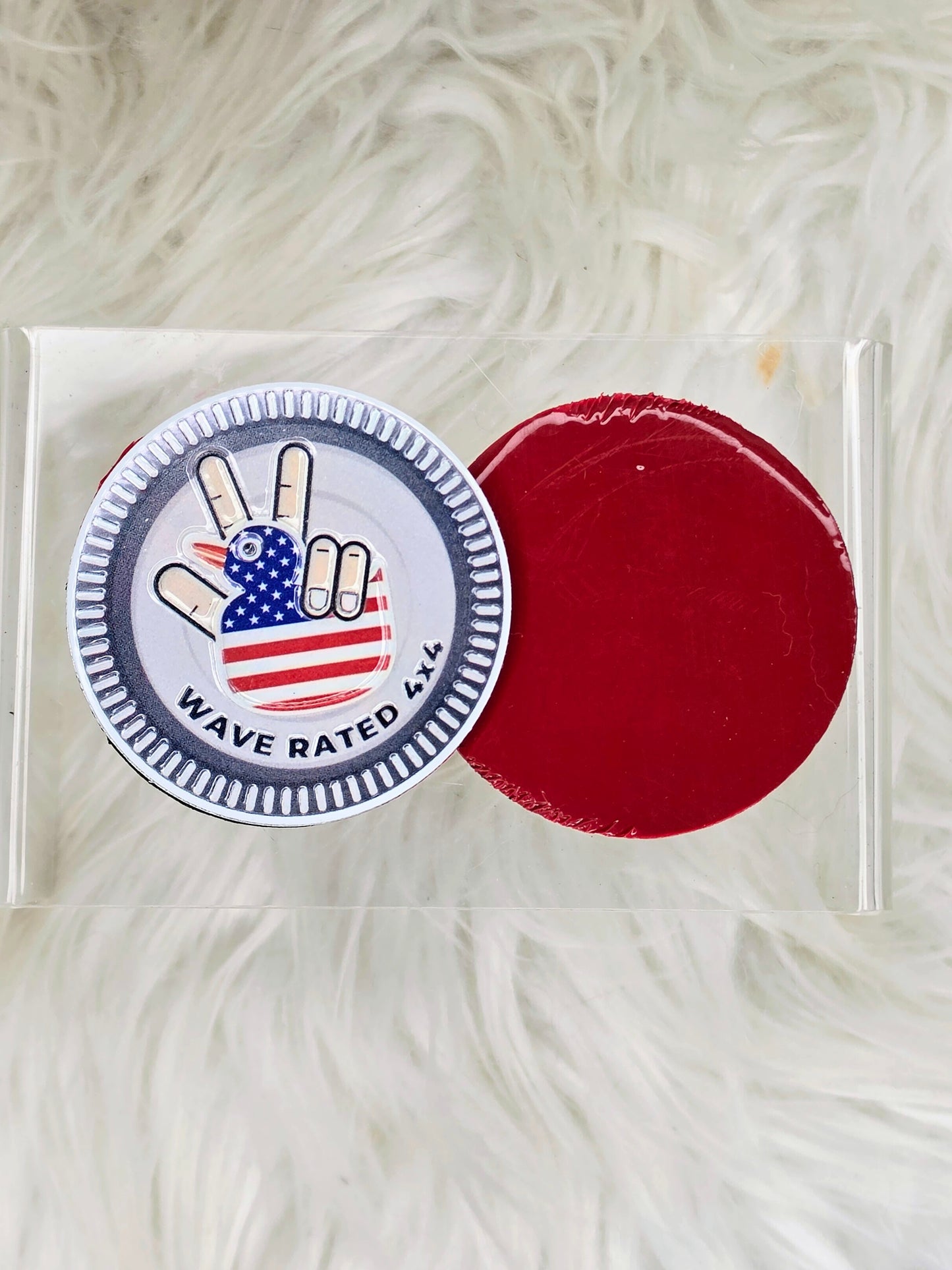 Wave Rated badge, Jeep wave badge, patriotic Jeep badge, duck wave emblem, 4x4 badge, Jeep accessory, off road emblem, Jeep owner gift, trail rider accessory, overlanding badge, patriotic vehicle accessory, Jeep club gift, beach Jeep accessory, custom Jeep emblem, adventure vehicle badge, off road enthusiast gift, American flag Jeep badge, Jeep lifestyle accessory, duck rated badge, Jeep wave tradition.
