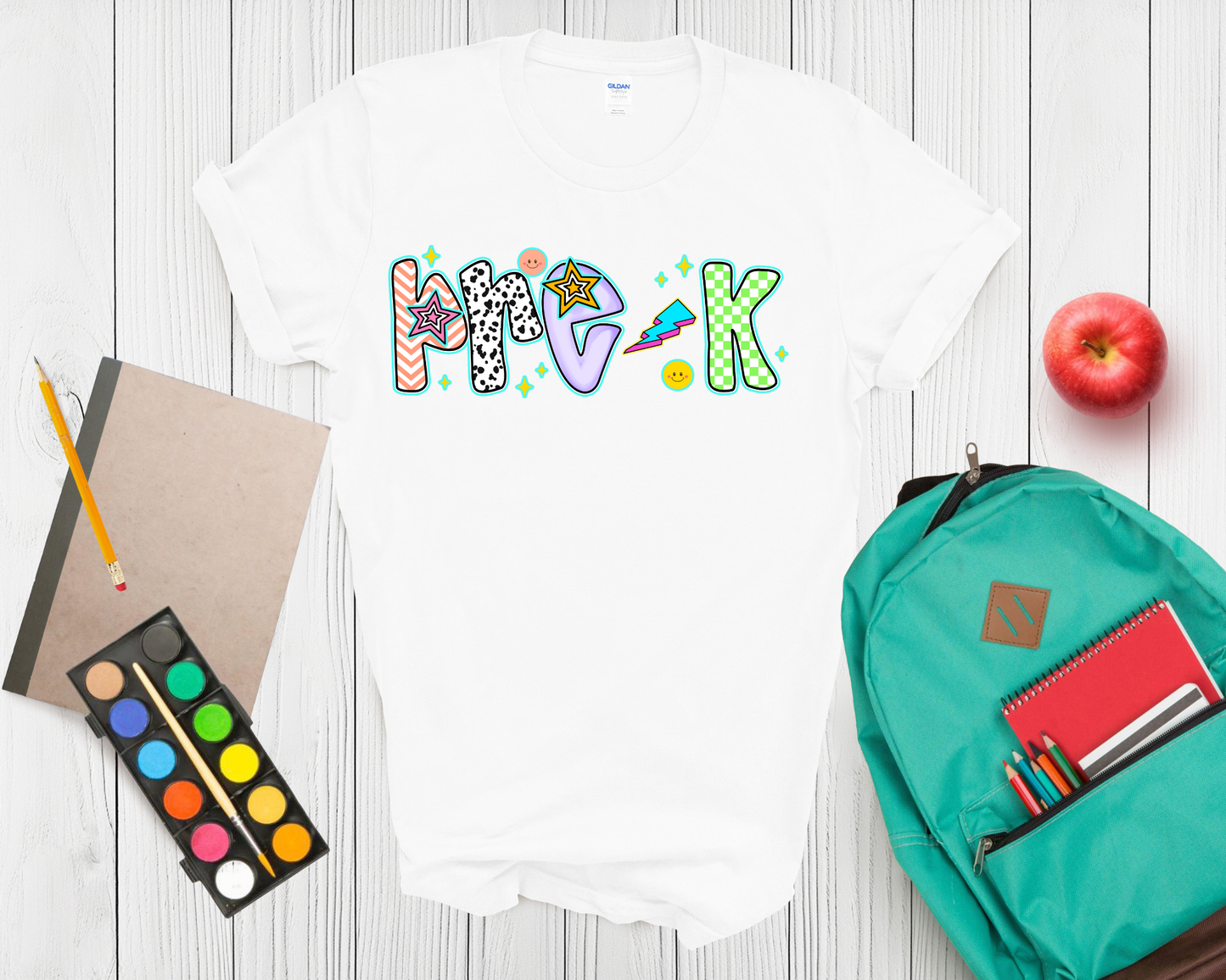 Pre K - Fifth Grade Back to School Shirt | Colorful Grade Level Teacher & Student T Shirt