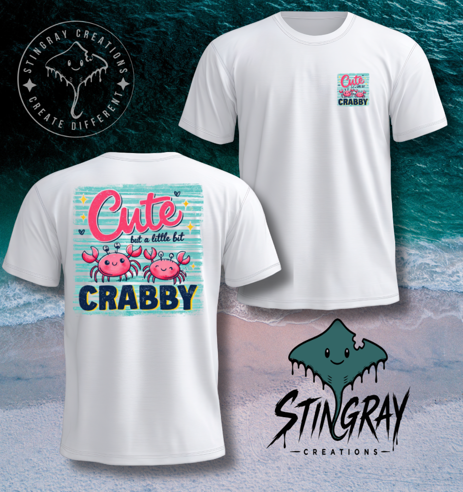 Cute Crabby Shirt | Funny Crab Graphic Tee | Beach Summer Shirt
