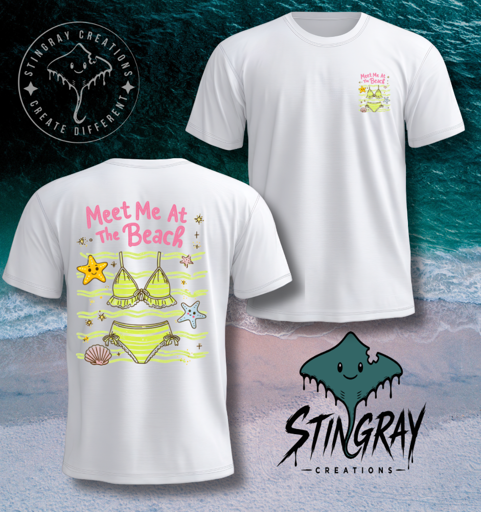 Beach Graphic Tee | Cute Summer Bikini Shirt | Coastal Vacation Beach Lover T Shirt