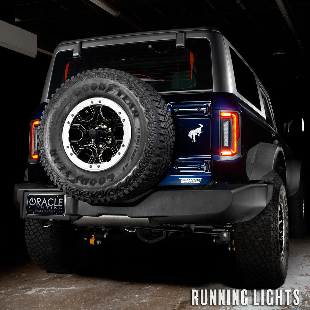 ORACLE LIGHTING FLUSH STYLE (LENSLESS) LED TAIL LIGHTS FOR 2021-2024 FORD BRONCO