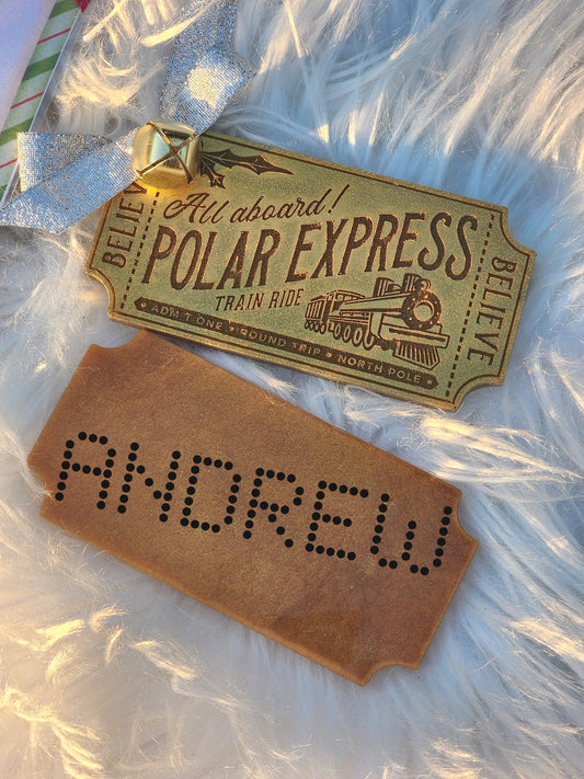 Custom Polar Express Ornament