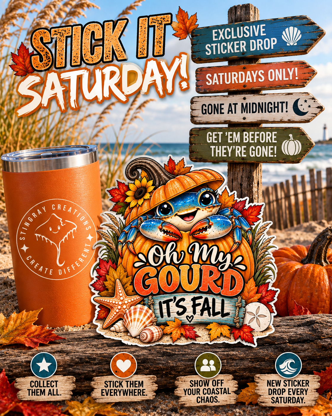 Stick it Saturday! Exclusive Saturday Sticker Drop!