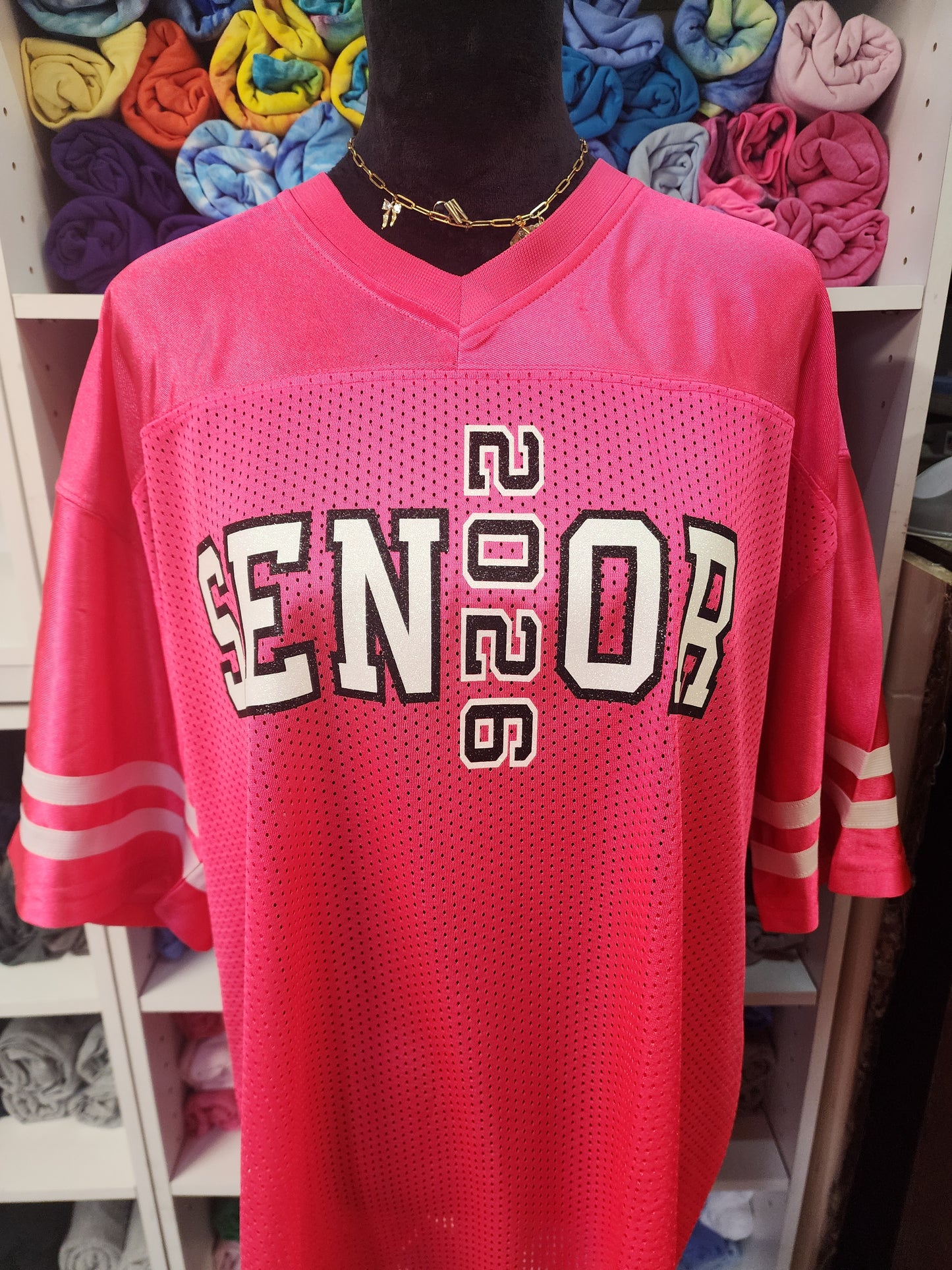 “Senior Stripe Jersey – School Spirit Tee”