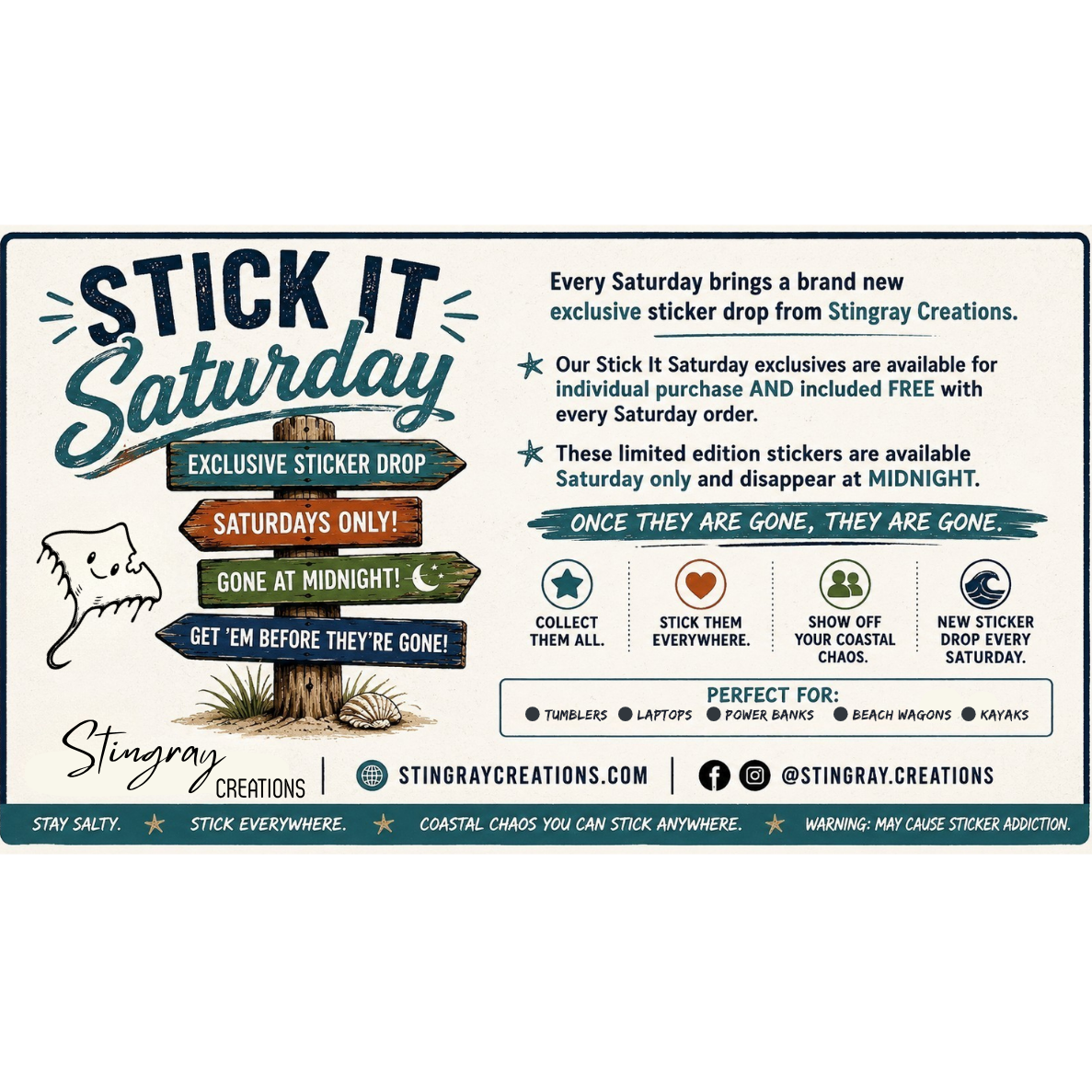 Stick it Saturday! Exclusive Saturday Sticker Drop!