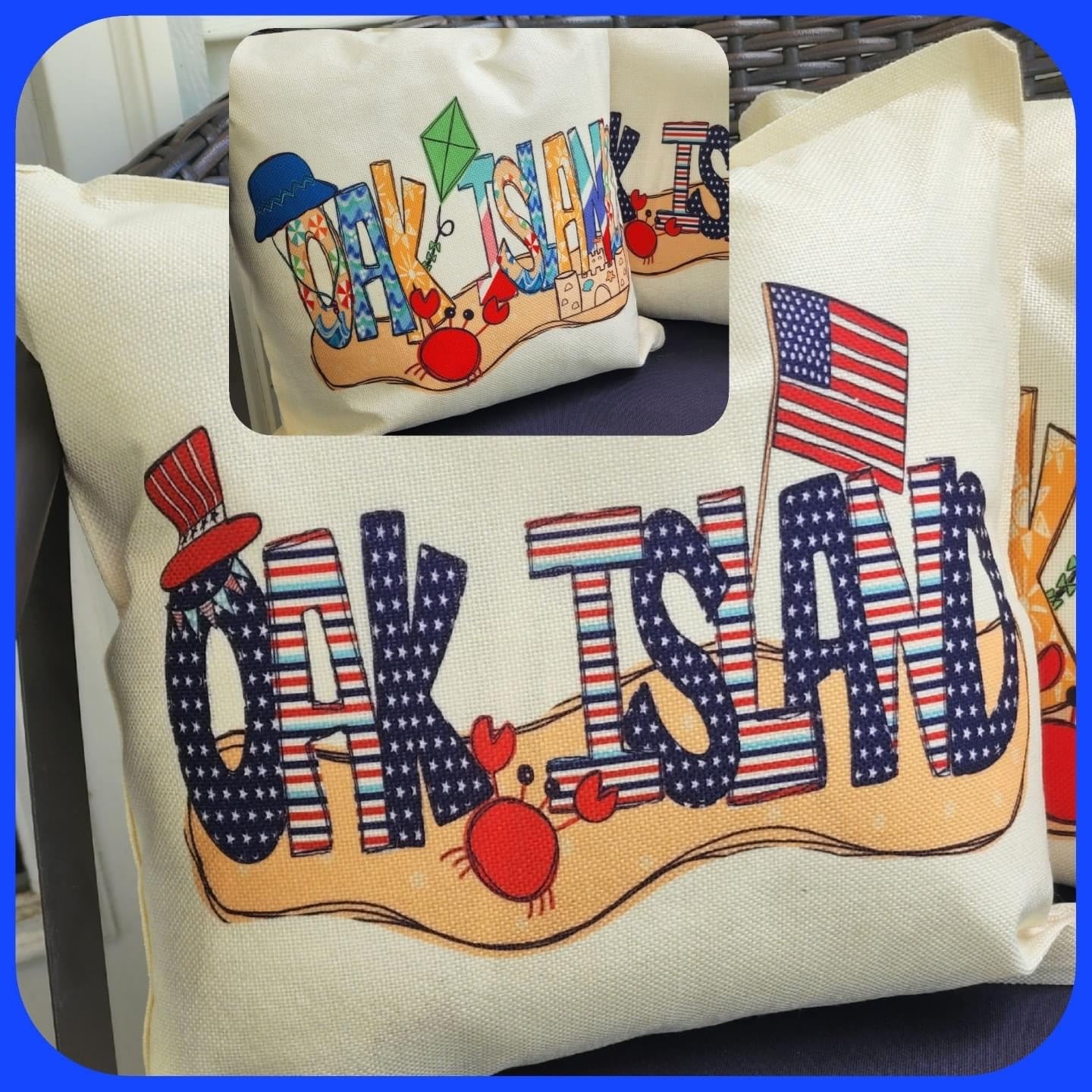 (Pre-Orders) Oak Island Double-Sided Throw Pillow