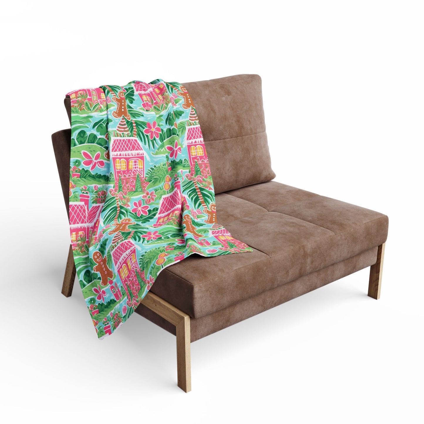 Tropical Gingerbread Paradise Blanket