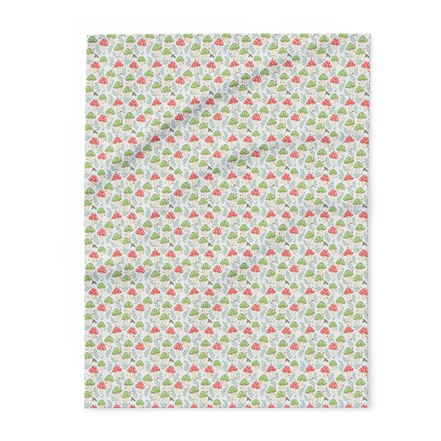 Whimsical Holiday Shrooms Blanket