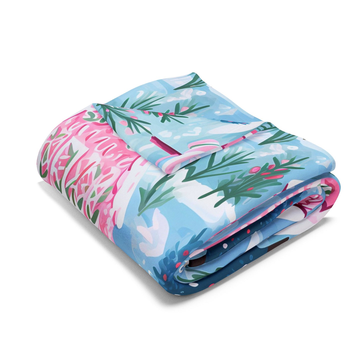 Pink Peppermint Wonderland Blanket