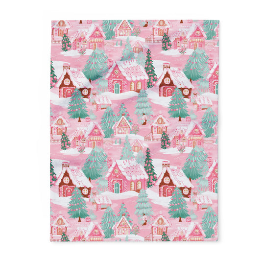 Peppermint Pink Village Blanket
