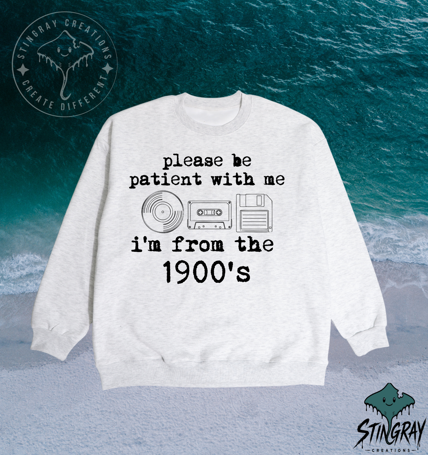 Please Be Patient With Me I’m From the 1900s T-Shirt & Crewneck Sweatshirt | Funny Retro Shirt