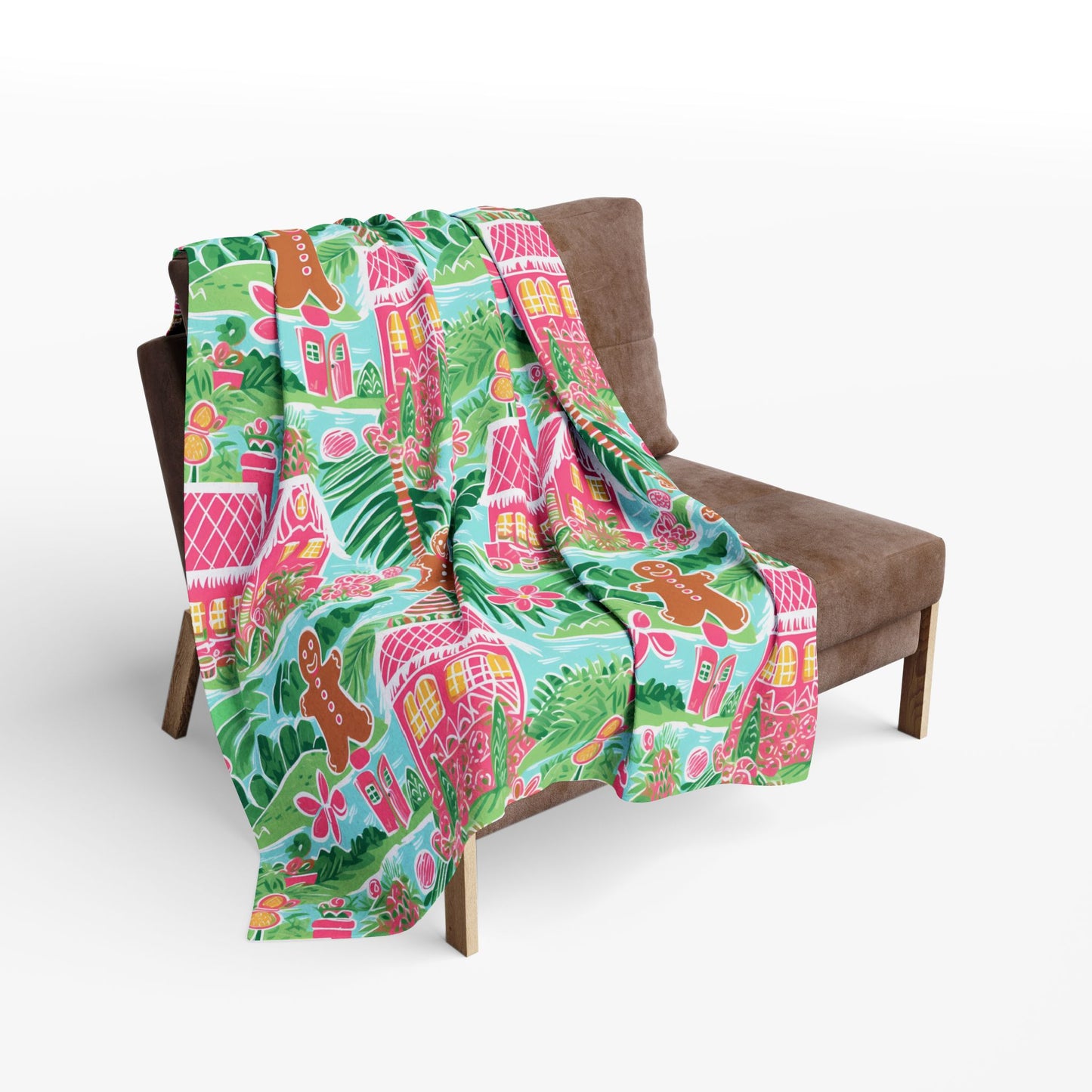 Tropical Gingerbread Paradise Blanket