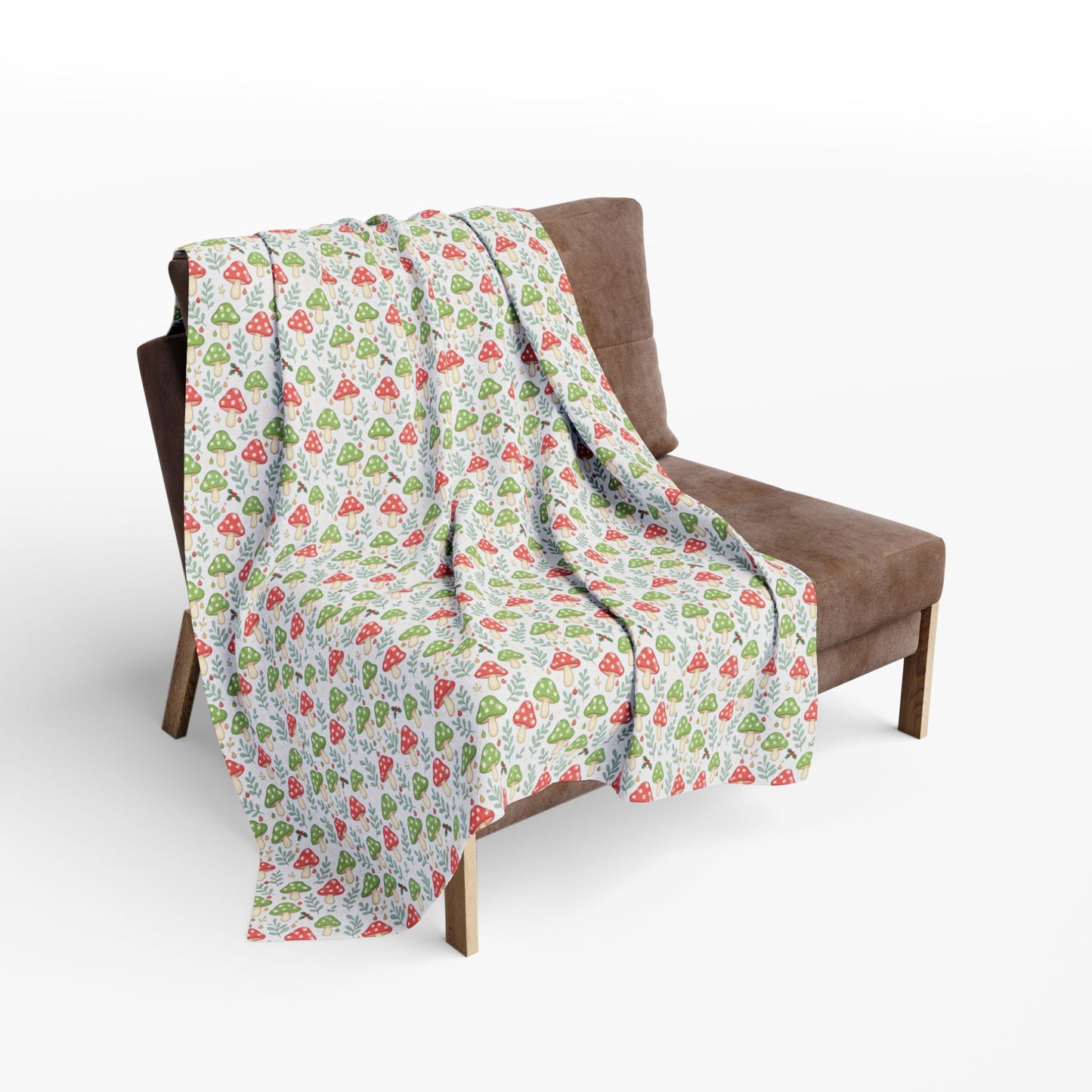 Whimsical Holiday Shrooms Blanket