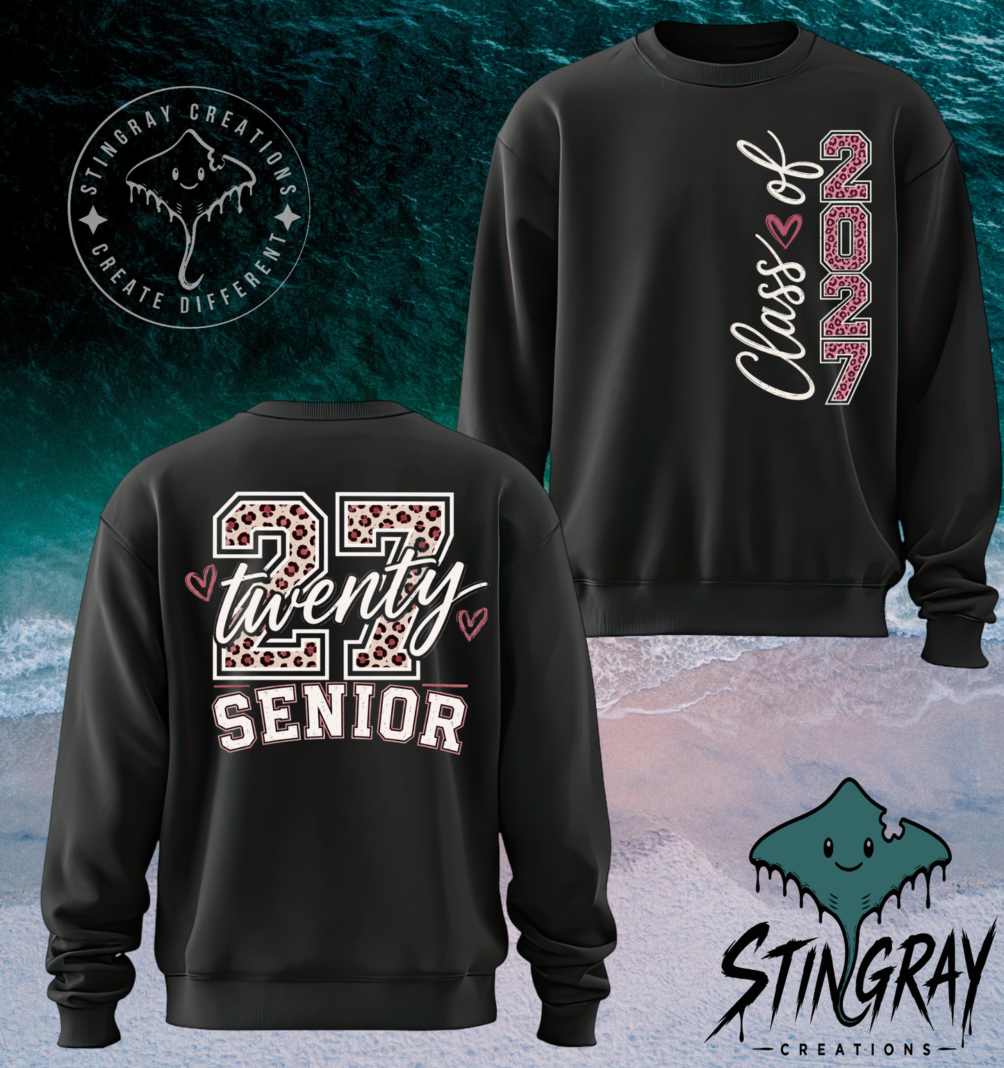 Twenty Seven Senior 2027 T Shirt & Crewneck Sweatshirt | Class of 2027 Apparel