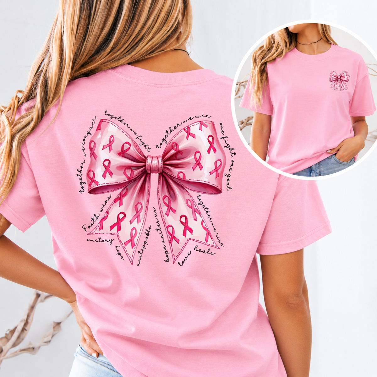 Together We Conquer Breast Cancer Awareness T-Shirt & Sweatshirt