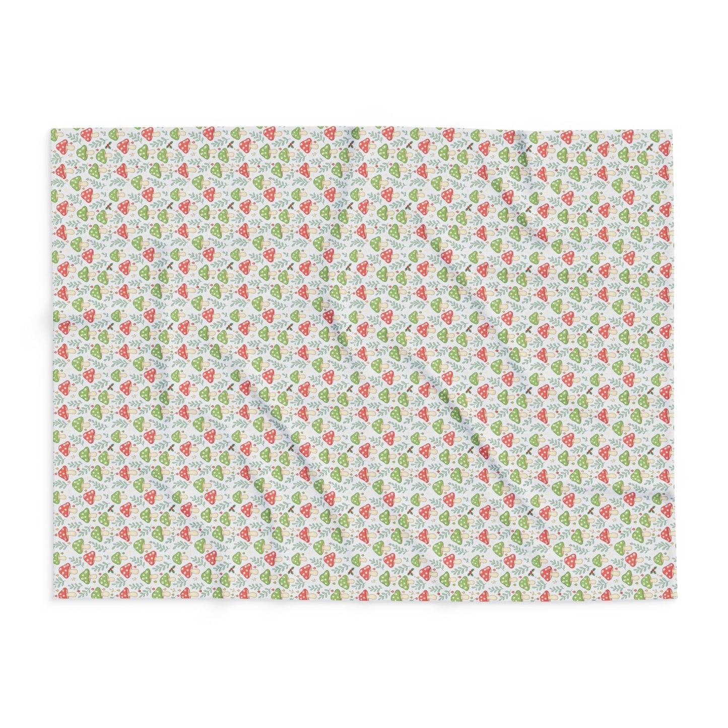 Whimsical Holiday Shrooms Blanket