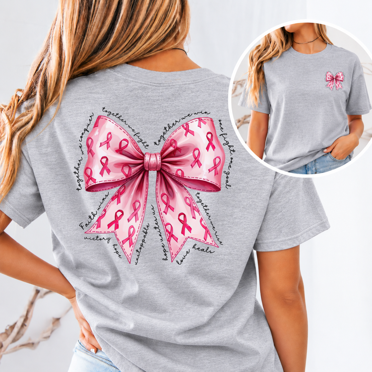 Together We Conquer Breast Cancer Awareness T-Shirt & Sweatshirt