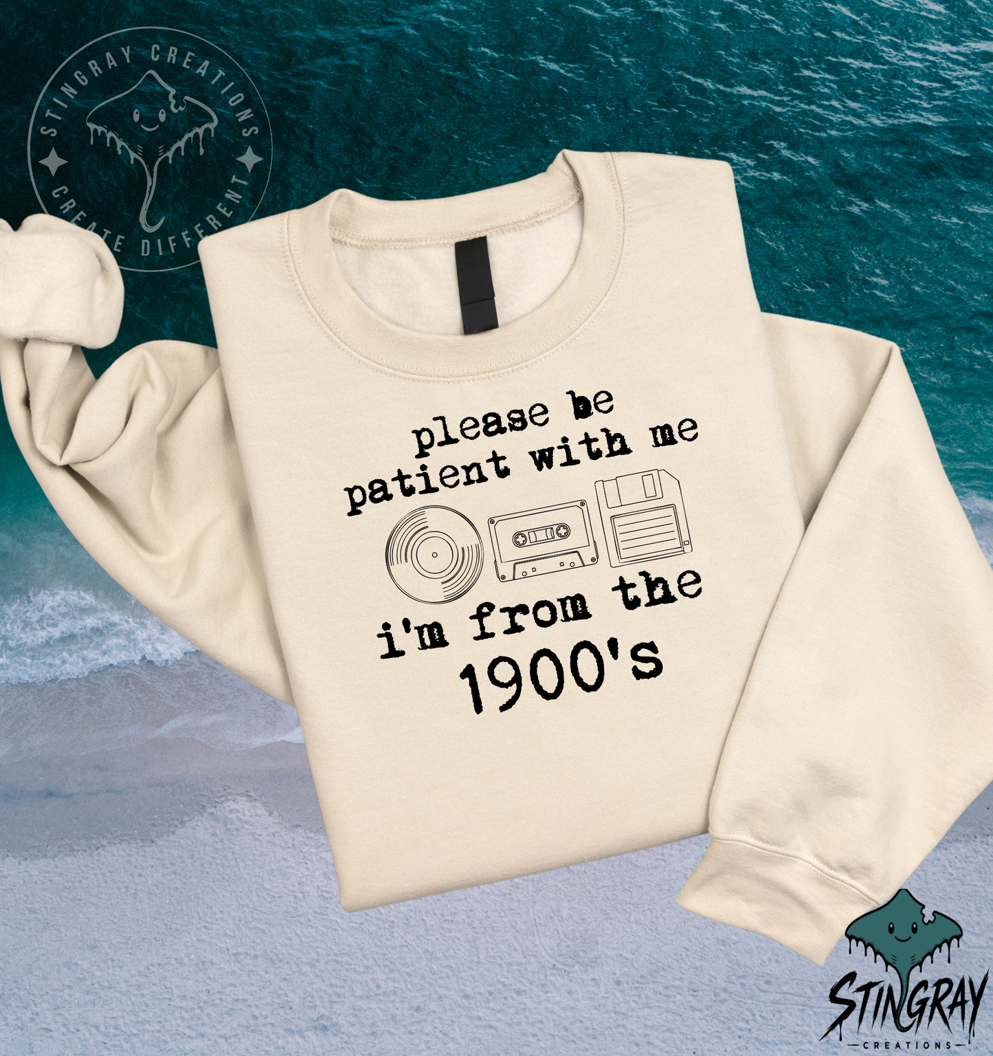 Please Be Patient With Me I’m From the 1900s T-Shirt & Crewneck Sweatshirt | Funny Retro Shirt