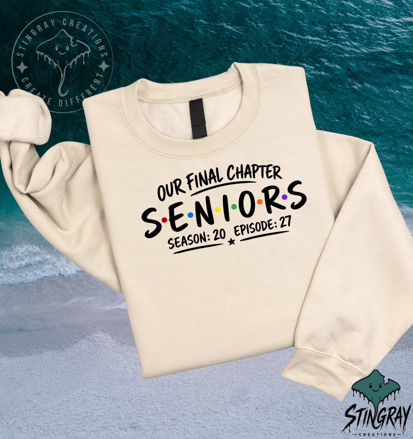 Our Final Chapter Seniors Class of 2027 T Shirt & Crewneck Sweatshirt