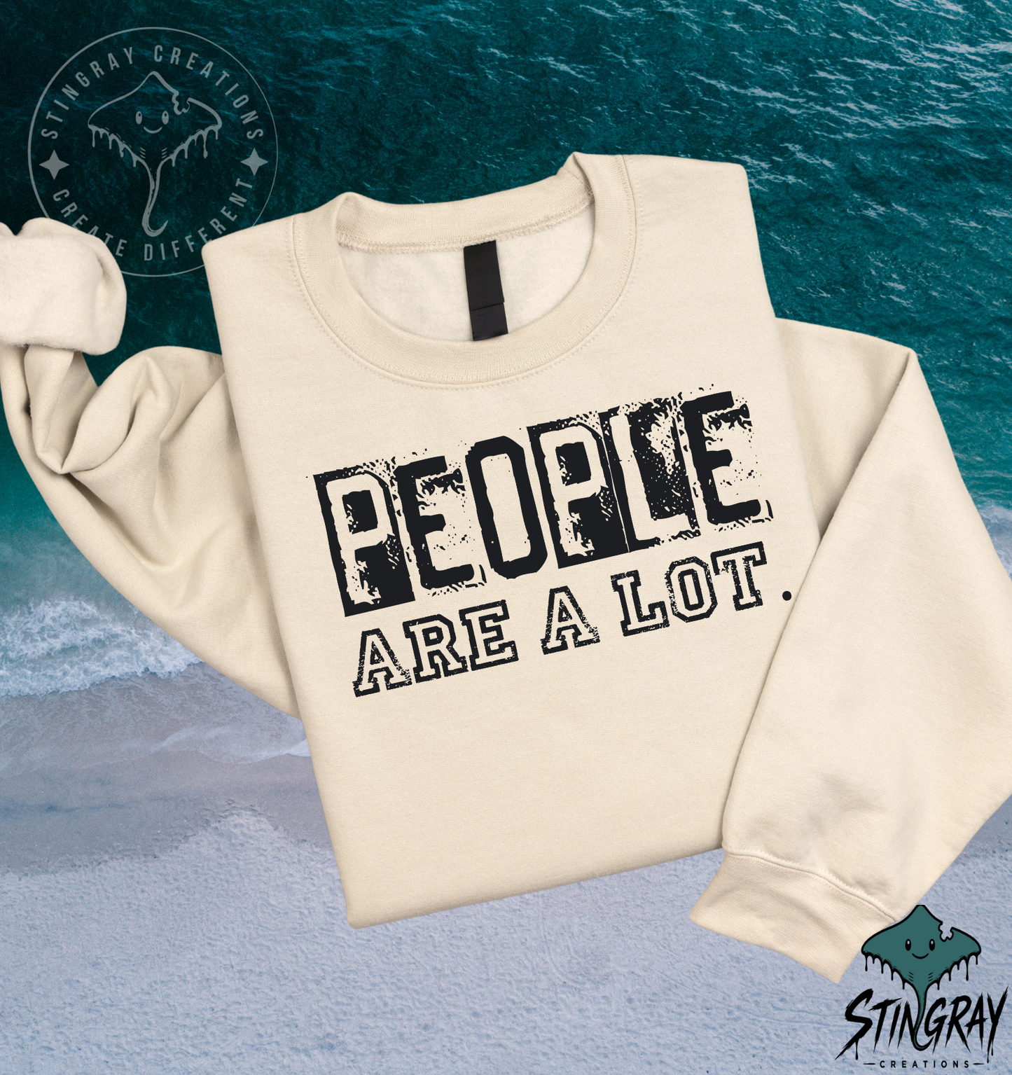 People Are a Lot Funny T-Shirt & Crewneck Sweatshirt | Sarcastic Graphic Shirt