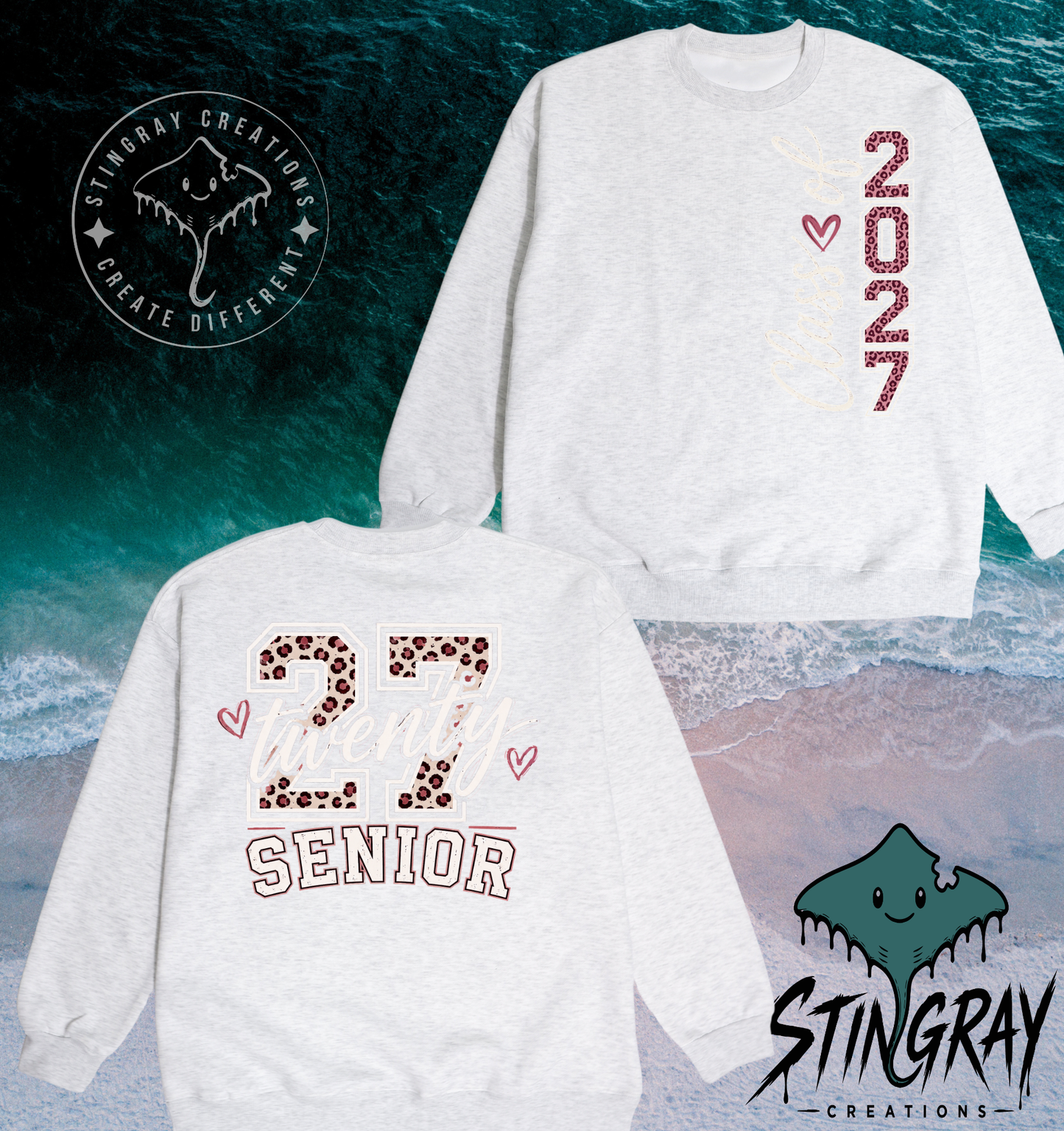 Twenty Seven Senior 2027 T Shirt & Crewneck Sweatshirt | Class of 2027 Apparel