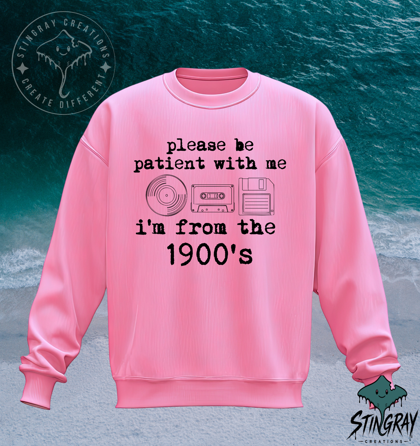 Please Be Patient With Me I’m From the 1900s T-Shirt & Crewneck Sweatshirt | Funny Retro Shirt