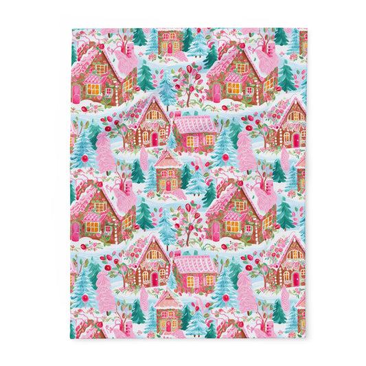 Sugarplum Garden Village Blanket