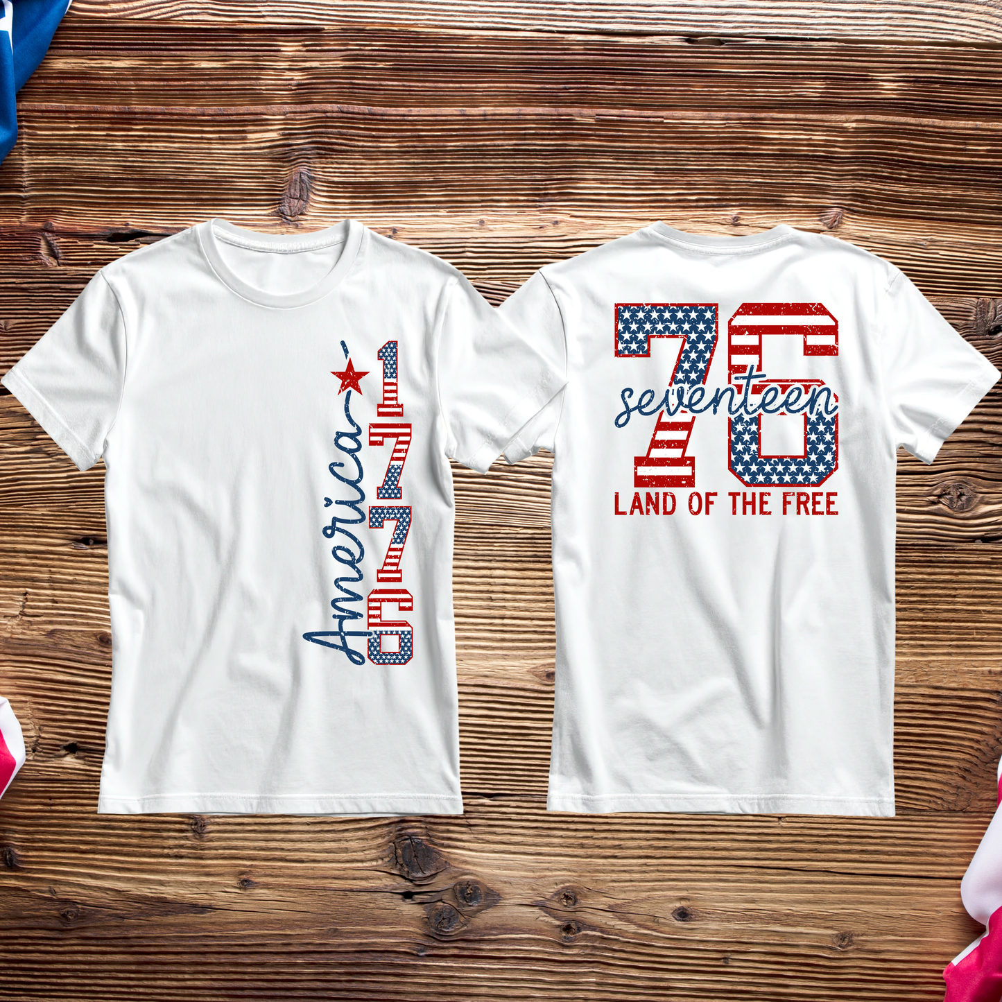1776 Patriotic Graphic Tee | Land of the Free Shirt