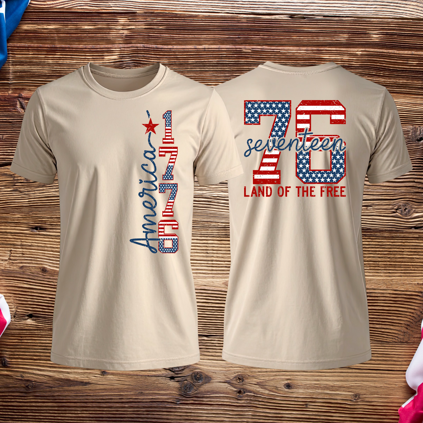 1776 Patriotic Graphic Tee | Land of the Free Shirt