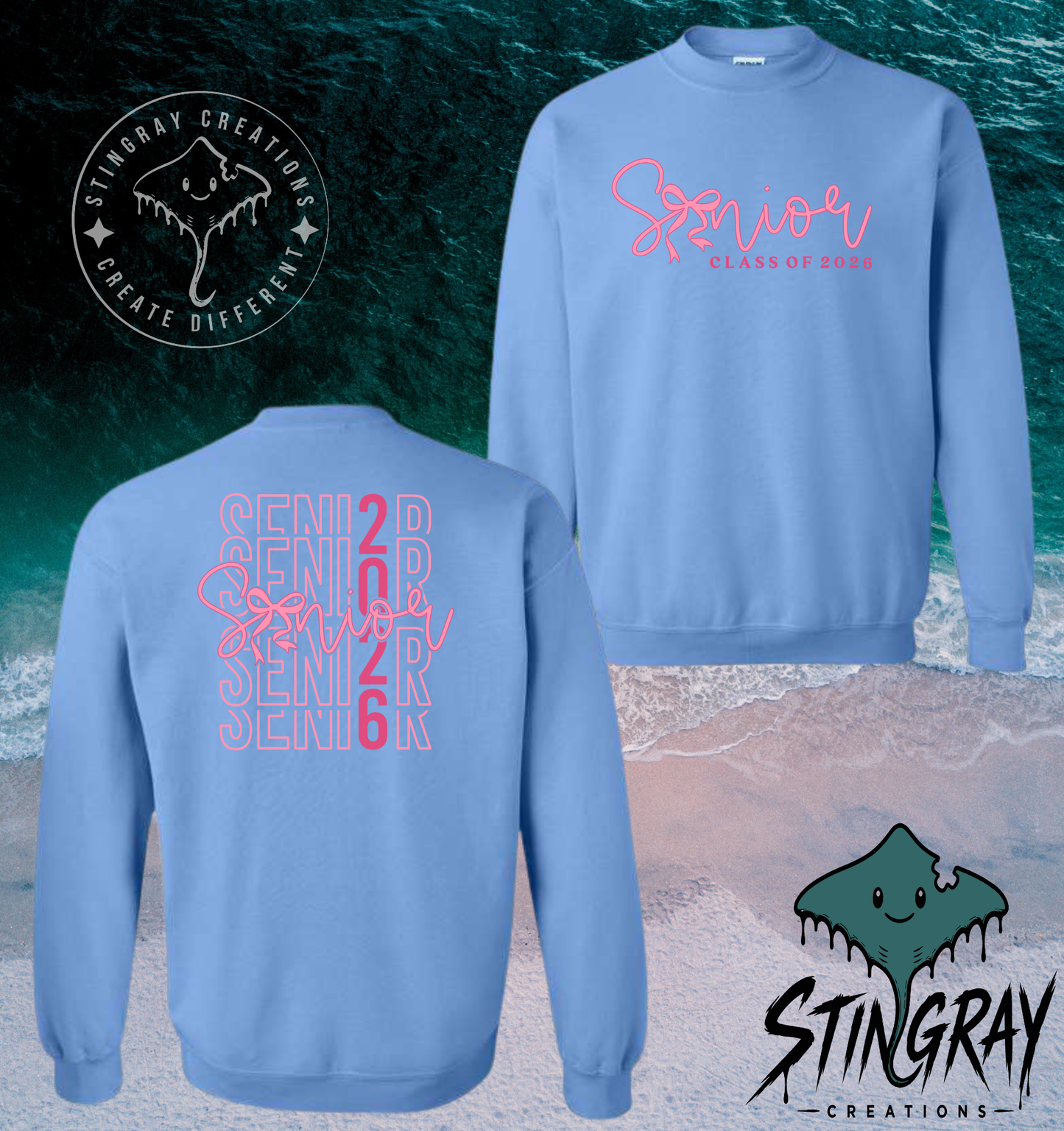 Senior Class of 2026 T Shirt & Crewneck Sweatshirt | Senior Year Apparel