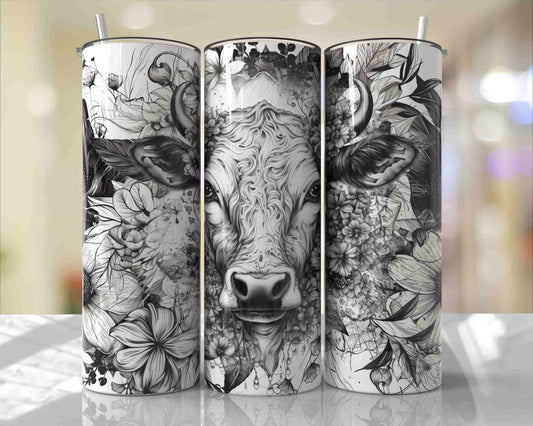 Western Floral Cow