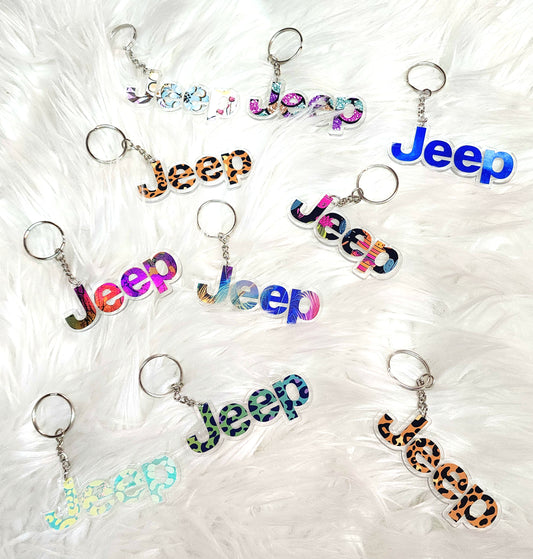 Jeep Acrylic Keychain