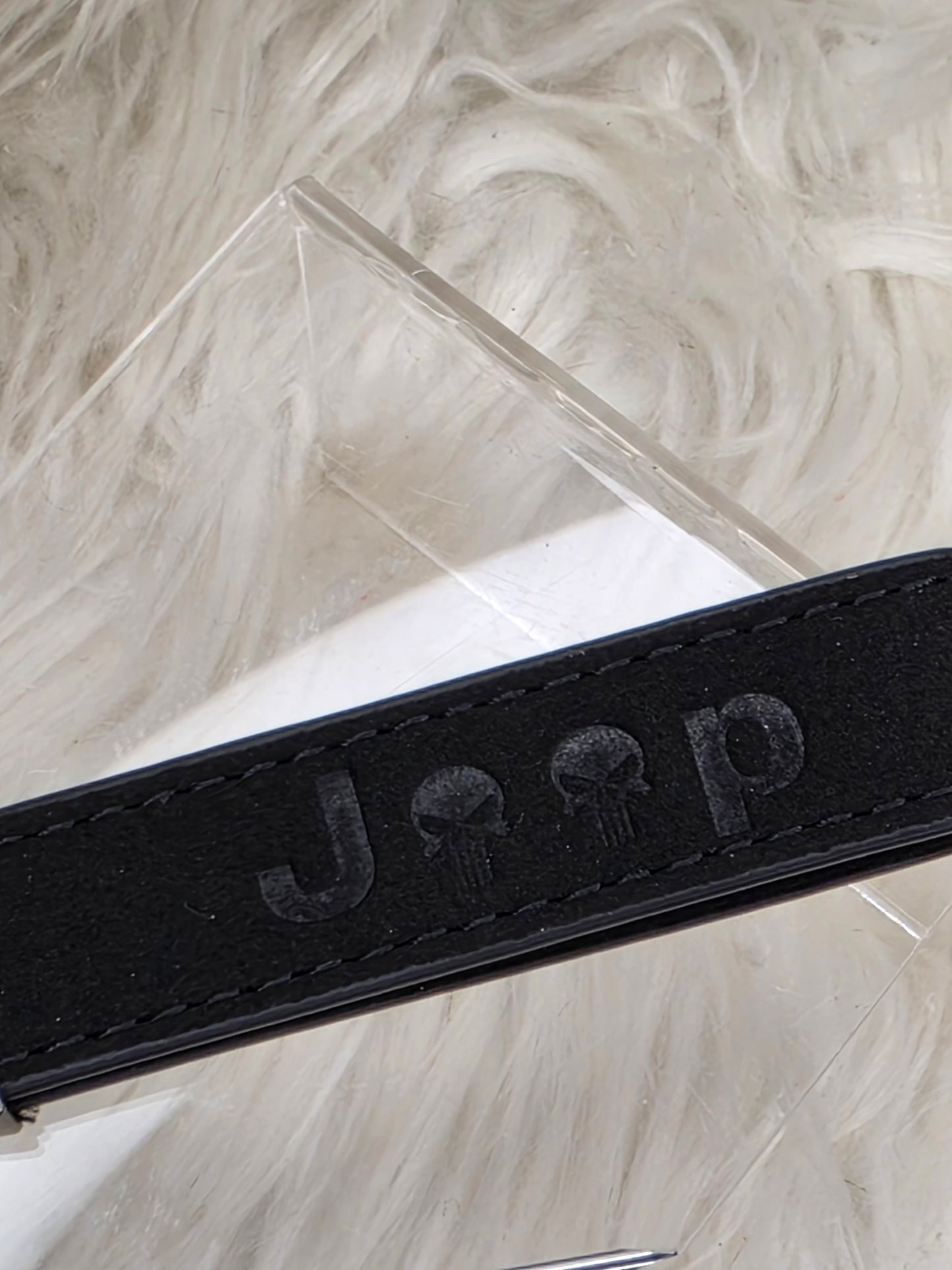 Jeep Skull Faux Leather Keychain | Premium Jeep Owner Key Fob Accessory