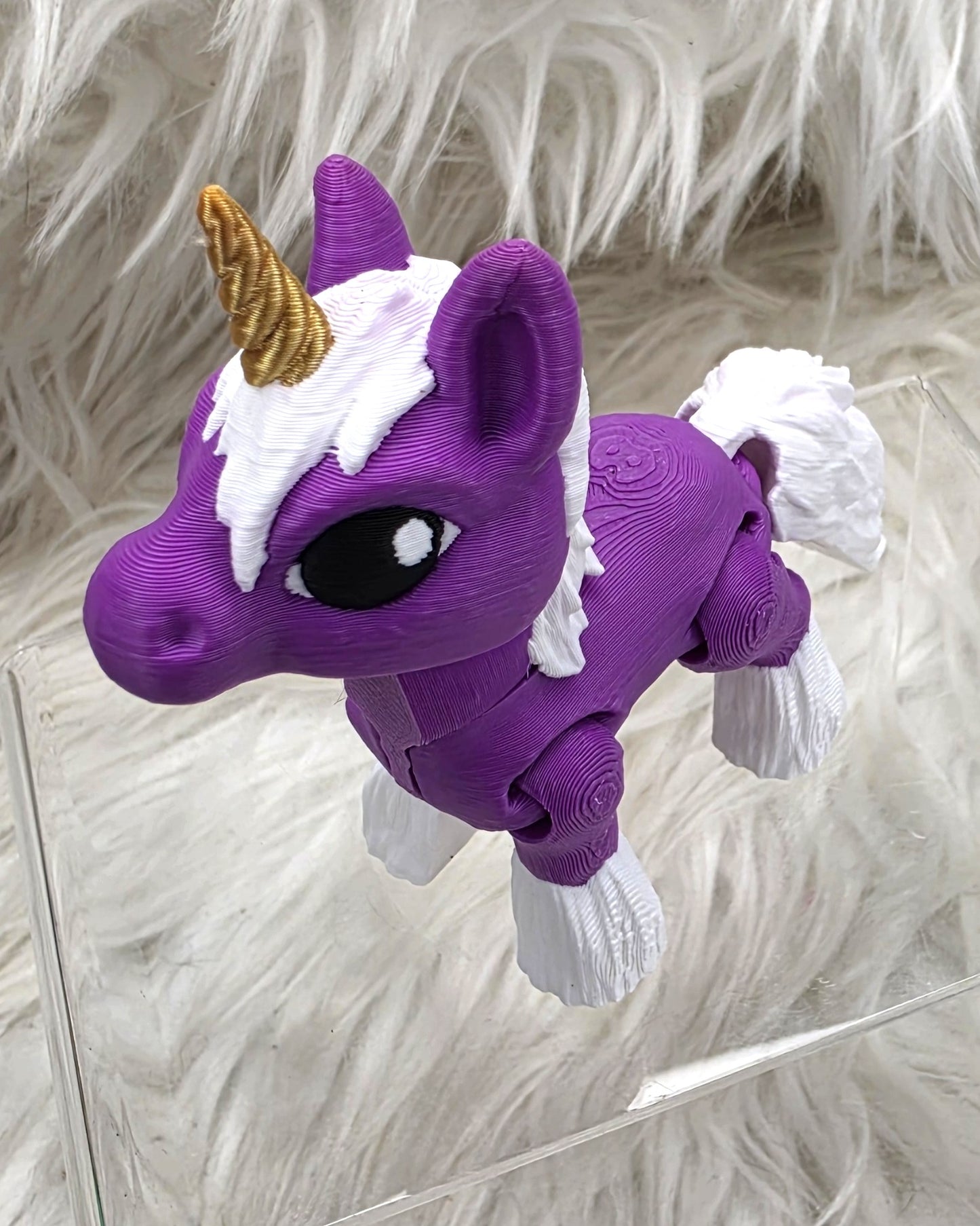 3D Printed Articulated Unicorn Fidget Toy | Cute Unicorn Collectible