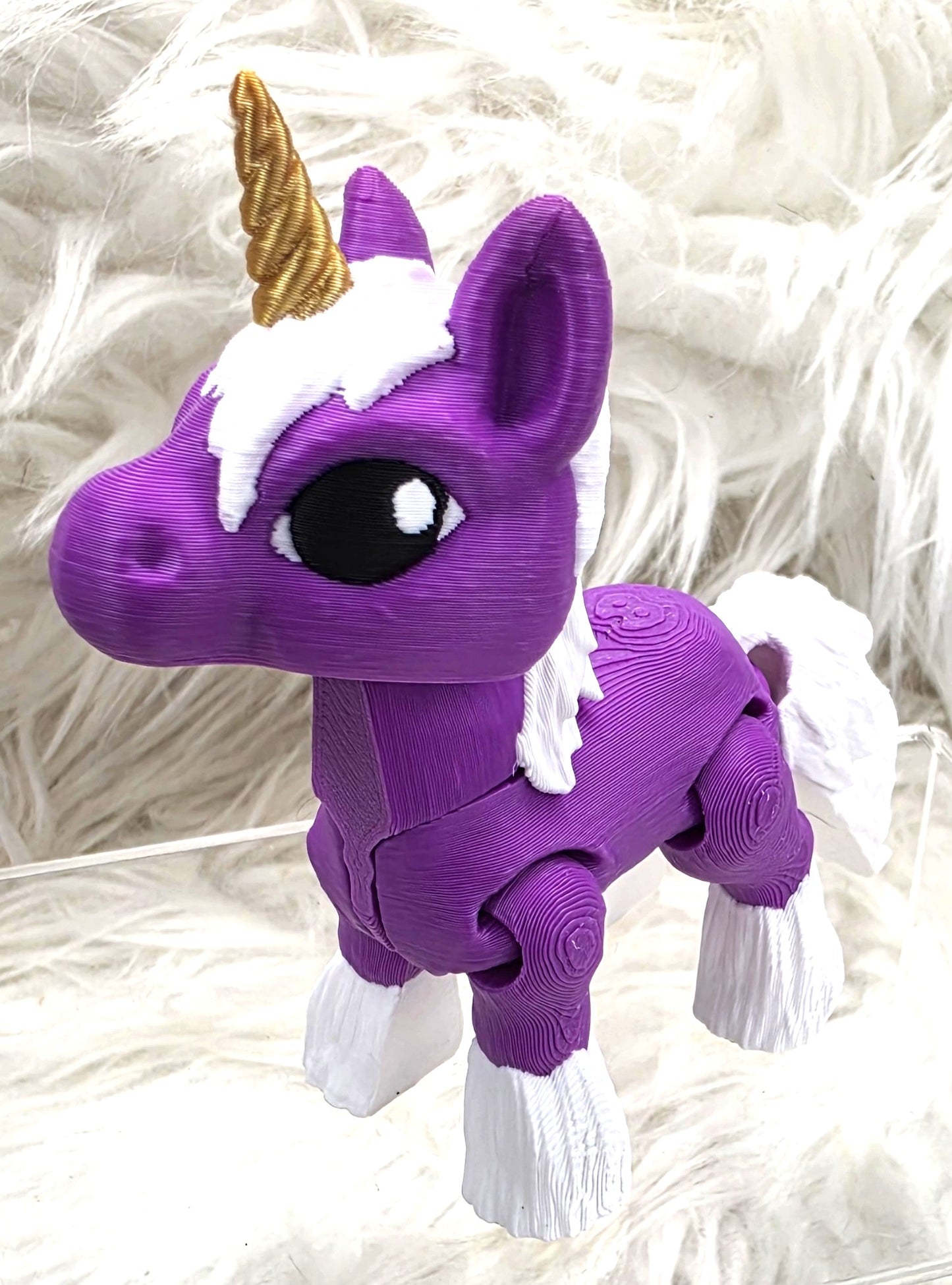 3D Printed Articulated Unicorn Fidget Toy | Cute Unicorn Collectible