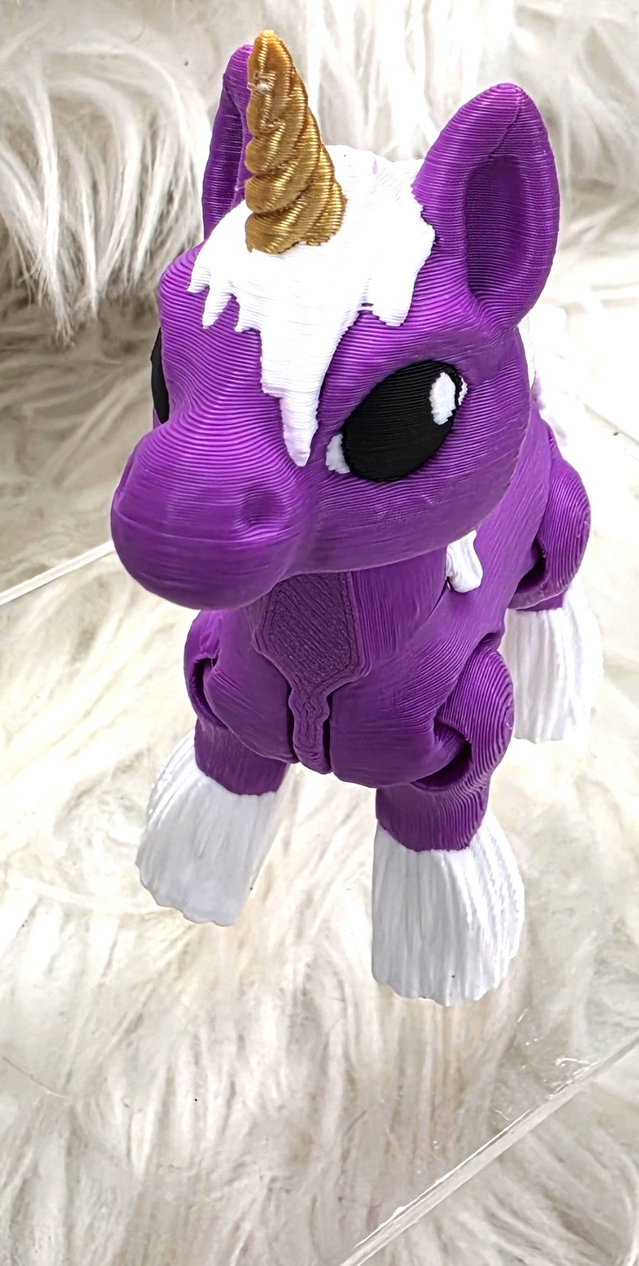 3D Printed Articulated Unicorn Fidget Toy | Cute Unicorn Collectible