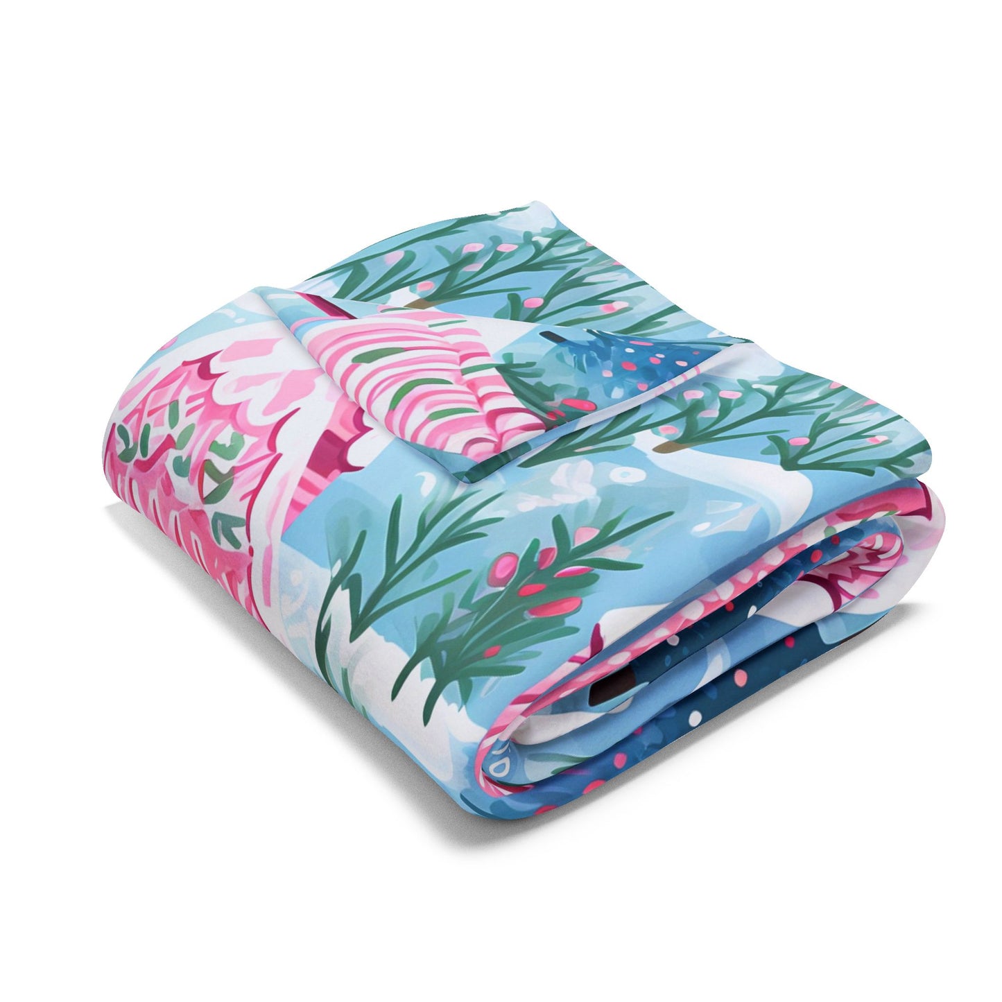 Pink Peppermint Wonderland Blanket