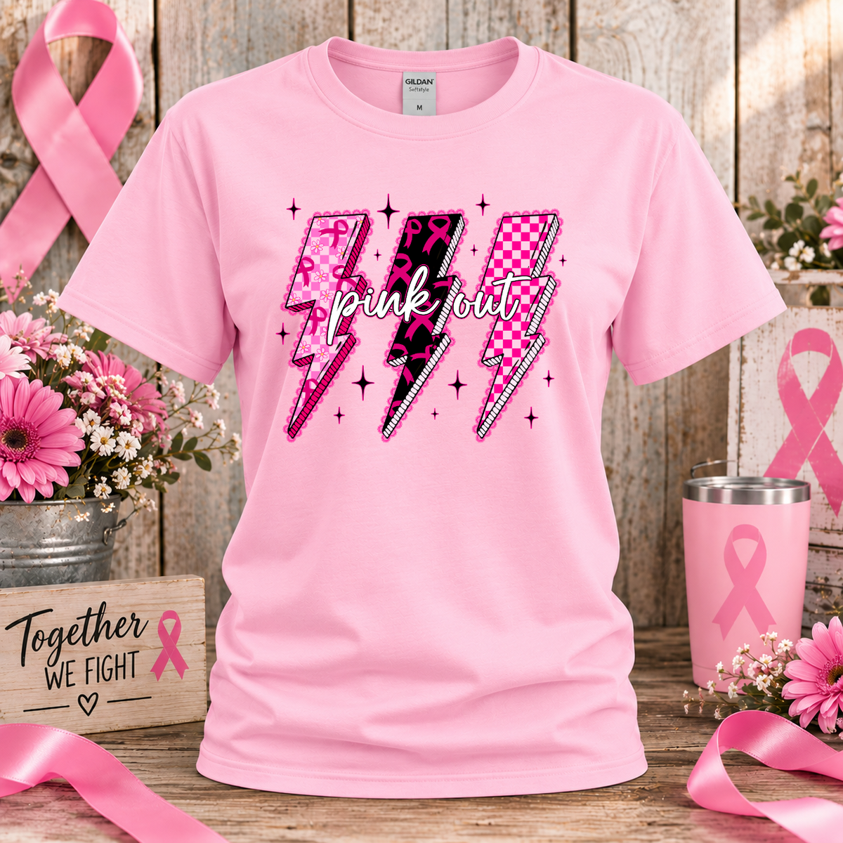 Pink Out Breast Cancer Awareness T-Shirt & Sweatshirt