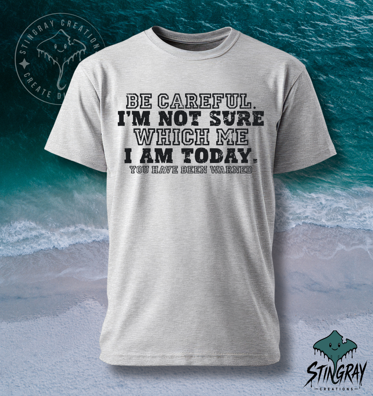 Be Careful, I’m Not Sure Which Me I Am Today T-Shirt &amp; Crewneck Sweatshirt | Funny Sarcastic Shirt