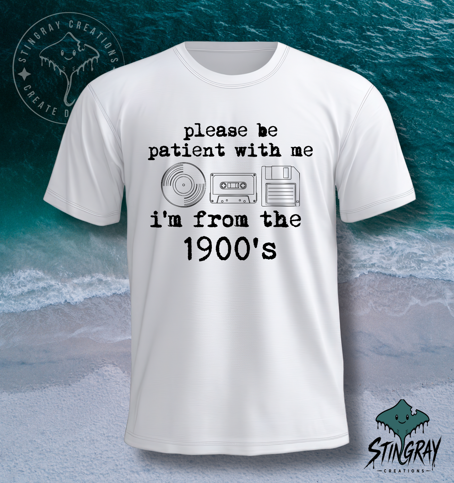 Please Be Patient With Me I’m From the 1900s T-Shirt & Crewneck Sweatshirt | Funny Retro Shirt
