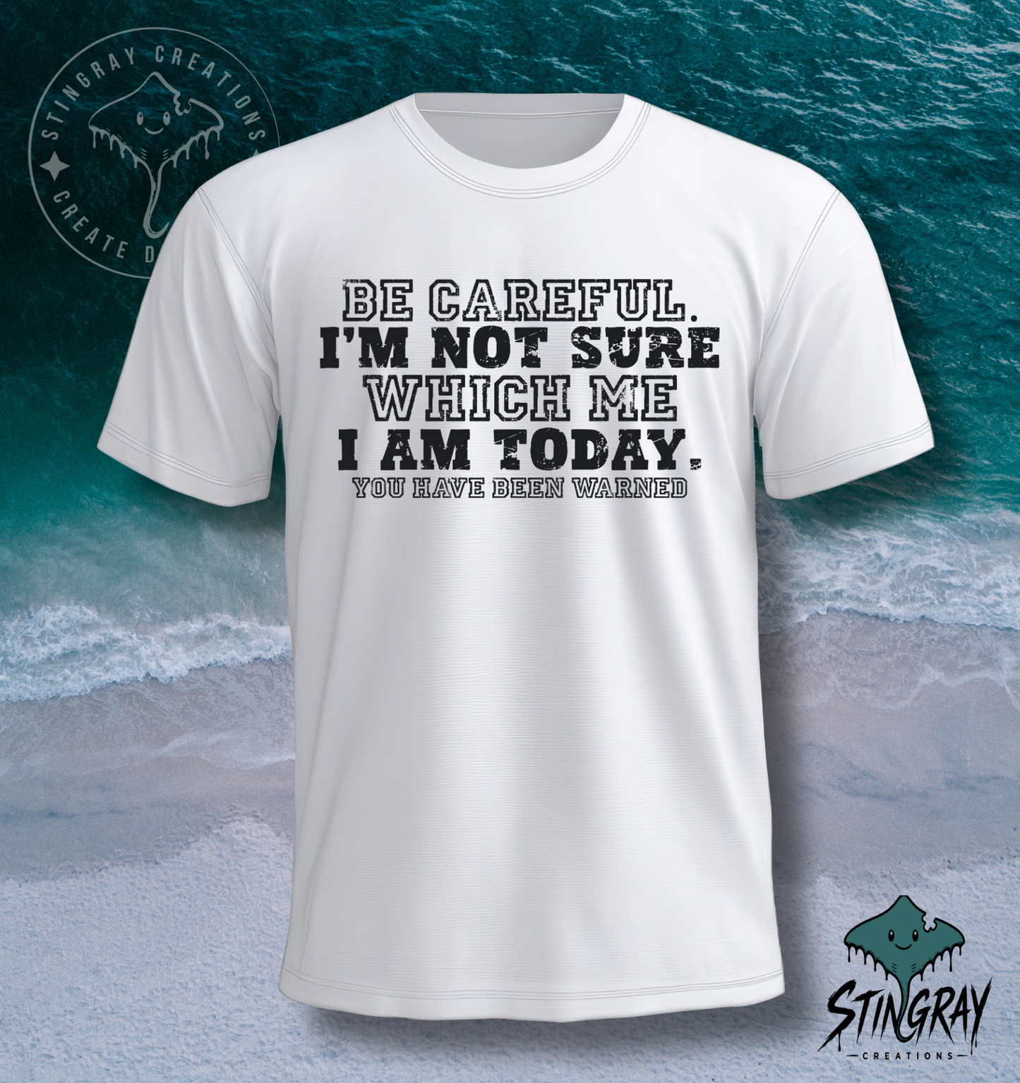 Be Careful, I’m Not Sure Which Me I Am Today T-Shirt &amp; Crewneck Sweatshirt | Funny Sarcastic Shirt