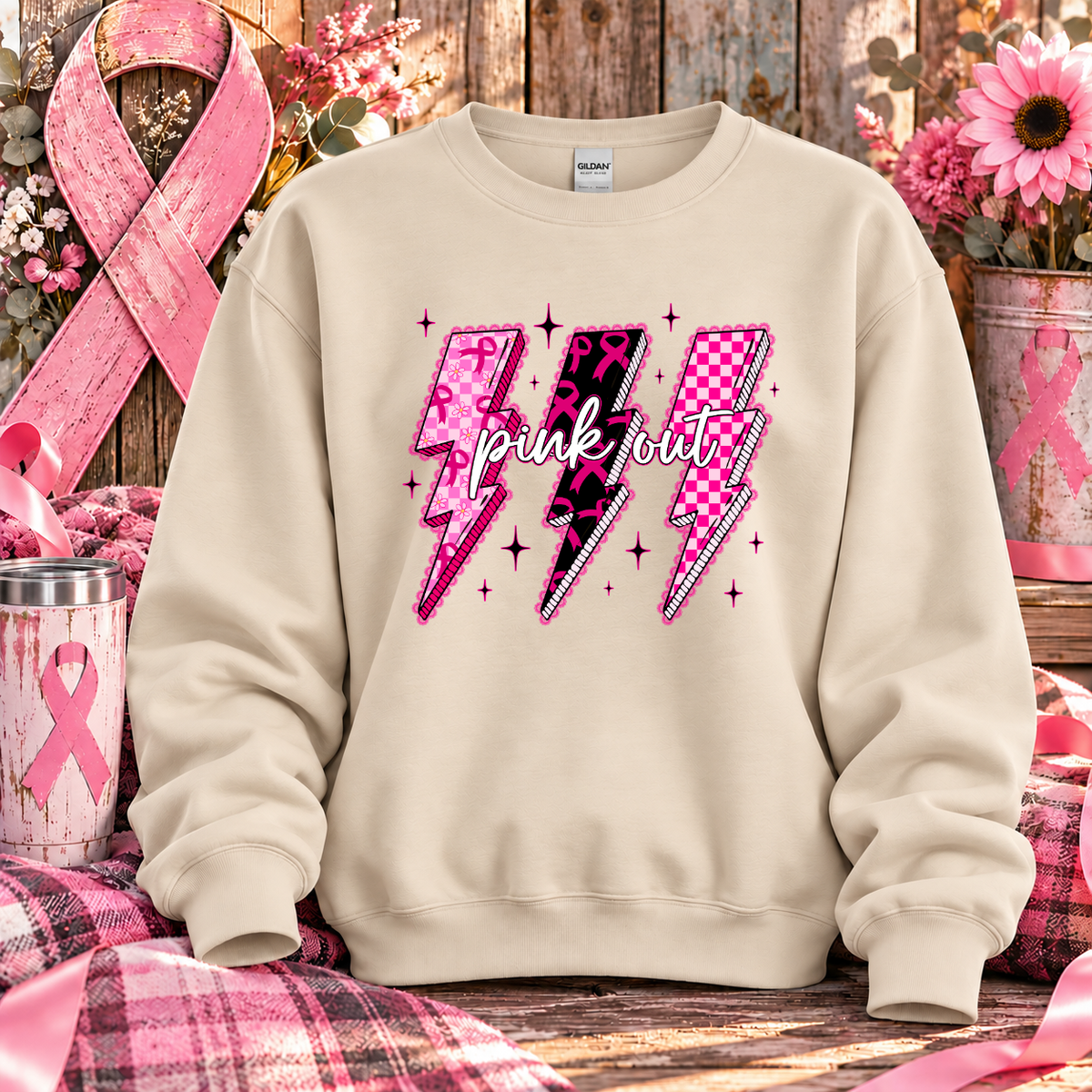 Pink Out Breast Cancer Awareness T-Shirt & Sweatshirt